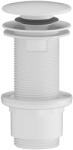 Sapho klik-klak mosdólefolyó, 5/4, 10-80mm, ABS/matt fehér (CV1132WM) (CV1132WM)