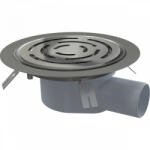 Alcadrain Padlóösszefolyó 105×105/50 mm rozsdamentes ráccsal APV3513 (APV3513)