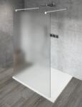 SAPHO VARIO WHITE Szabadon álló zuhanyfal merőleges merevítőkkel, matt üveg, 1300mm (GX1413GX2215) - epuletgepeszet-outlet