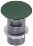 Arezzo Design Click-Clack kerek mosdó leeresztő túlfolyóval, matt zöld AR-169456 (AR-169456)