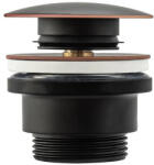 Rea Univerzális leeresztő szelep click-clack rendszerrel, régi fekete REA-A5218 (REA-A5218)