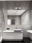 Nova Luce Corp de iluminat pentru baie CORB Nisipiu Negru Aluminiu & Opal Sticla LED E14 2x5W 230V IP44 Fara bec (NV9953202)