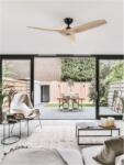 Nova Luce Lustra cu ventilator ARCADIA Negru & Lemn LED 40W 5 Speed DC Fan Control Remote Control Included (NV9953199)