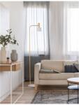 Nova Luce Lampa podea PAZ Auriu Metal & Alb Metal Shade, Alb Baza E27 1x40 Wat 230 Volt IP20 Fara bec (NV9426653)