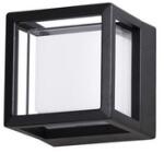 Nova Luce Aplica AGOSTO Negru Aluminiu turnat Aluminiu & Acrylic LED 6 Wat 420Lm 3000K 100-240 Volt 50Hz -IP54- (NV9207616)
