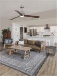 Nova Luce Lustra cu ventilator AXEL Stainless Aluminiu & Teak & Walnut PlyLemn Motor DC 38W 220 - 240 Volt IP20 (NV9952345)