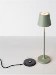 Nova Luce Lampa podea PETIT Nisipiu Olive Verde Aluminiu LED 2 Wat 3.7 Volt 101Lm 3000K IP54 Intrerupator On/Off USB wire (NV9030714)