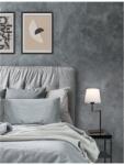 Nova Luce Veioza SAVONA Alb Fabric Shade & Nisipiu Negru Aluminiu LED E27 1x12W 230V IP20 Fara bec (NV9919152)