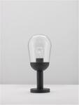 Nova Luce Pitic OMIKA Inchis Gri Aluminum & Sticla clara LED E27 1x12 Wat 110-240 Volt Fara bec IP54 (NV9060195)