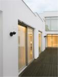 Nova Luce Aplica OMIKA Inchis Gri Aluminum & Sticla clara LED E27 1x12 Wat 110-240 Volt Fara bec IP54 (NV9060194)