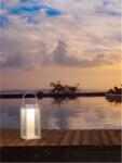 Nova Luce Lampa podea VERHAL Alb Aluminiu & Sticla clara Solar LED 2 Wat 200Lm 3000K CRI >80 220-240 Volt Beam Angle 360º IP54 Solar / USB Wire / Intrerupator On/Off (NV9002861)