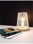 Nova Luce Veioza MARCO Alb Metal Natural Lemn LED E27 1x12 Wat 230 Volt IP20 Fara bec (NV9014065)