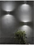 Nova Luce Aplica NERO Inchis Gray Aluminiu & Sticla Diffuser GU10 2x35 Wat 220-240 Volt 50Hz -IP54- (NV710022)