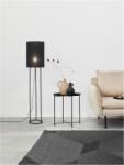 Nova Luce Lampa podea LEITH Negru Fabric Shade & Negru Aluminiu LED E27 1x12 Wat 230 Volt IP20 Fara bec (NV9043301)
