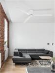 Nova Luce Lustra cu ventilator DELL Aluminiu Mat Alb 3ABS Lemn Blades Motor DC 38W 220 - 240 Volt IP20 (NV9952325)