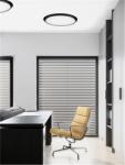 Nova Luce Plafoniera PERFECT Nisipiu Negru Aluminiu & Acrylic Trimless Profile LED 40W 4491Lm IP20 TRIAC Dimabil Driver AC220-240V Beam Angle: 120° CRI>80 2700-6000K Schimbare temperatura de culoare si reglare 