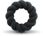 Rocks-Off Rocks-off - Twist Non Vibrating Liquid Silicone Ring Black - corner69