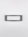 Nova Luce Aplica ZENITH Inchis Gray Stainless metal & Anti-glare Acrylic diffuser LED E27 1x12 Wat 220-240 Volt IP44 Fara bec IP54 (NV9020933)