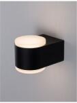 Nova Luce Aplica NUS Negru Aluminiu turnat Aluminiu & Acrylic LED 2x4 Wat 480Lm 3000K CRI>80 100-240 Volt Beam Angle 120° IP54 Deschis sus & jos (NV9200202)