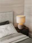 Nova Luce Veioza NAGOMI Bej Aged Ceramic & Fabric Shade LED E27 · 1x12 Wat 100-240 Volt · IP20 (NV9001068)