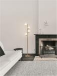 Nova Luce Lampa podea BALOR Alama aurie Metal Gradient Alb Sticla LED G9 4x5 Wat 230 Volt IP20 Fara bec (NV9009248)