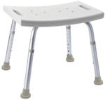 Sapho RIDDER Fürdőszobai szék, állítható magasság (34-52cm), max. 100kg, fehér (A00601101) (A00601101)