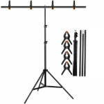  200x200 cm Fotó stúdió háttér tartó T állvány (2 x 2m) (allvany-T-200x200)