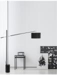Nova Luce Lampa podea TRACCIA Iron & Plastic Negru Fabric Shade Adjustable LED E27 1x12W IP20 Fara bec (NV41455401)