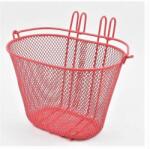 VeloGo gyermek bicikli első fém kosár rózsaszín