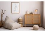 Nova Luce Veioza INTRA Natural Bamboo & Negru Metal LED E27 1x12 Wat 230 Volt IP20 Fara bec Intrerupator On/Off (NV9001087)