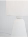 Nova Luce Veioza ZERO Alb Gypsum & Alb Fabric Shade LED E14 1x5W 230V IP20 Fara bec (NV9577162)