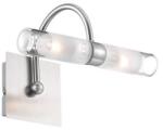 Nova Luce Corp de iluminat pentru baie DRITTO Sticla clara & Satin Nickel Metal LED G9 2x5W IP44 Fara bec (NV6310661)