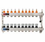 LAND-TECH szelepes osztó-gyűjtő 10 körös, átfolyásmérővel hőszigeteléssel (DSF3411/10) (DSF3411/10)