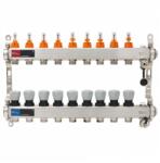 Land Technologies szelepes osztó-gyűjtő 9 körös, átfolyásmérővel hőszigeteléssel (DSF3411/9) (DSF3411/9)