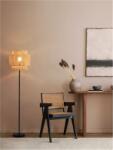 Nova Luce Lampa podea LITO Nisipiu Negru Metal & Straw Shade LED E27 1x12 Wat 230 Volt IP20 Fara bec (NV9001081)