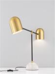 Nova Luce Veioza NELA Auriu & Negru Metal & Marble LED E27 2x12W 230V IP20 Fara bec Lungime cablu: 180 cm (NV9501231)