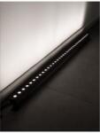 Nova Luce Aplica WALL WASHER Wall Washer Satin Nickel Aluminiu & Sticla, Rotating LED Chip Philips 15 Wat 1200Lm 3000K, DC24V Beam 30 degrees -IP67 (NV9011102)