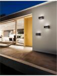 Nova Luce Aplica TWIN Inchis Gray Aluminiu Acrylic Diffuser LED 2x5 Wat 600Lm 3000K 220-240 Volt 50Hz Rotation 0-90 -IP54- (NV713122)