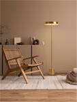 Nova Luce Lampa podea VETRO Satin Auriu Aluminiu & Acrylic Negru Fabric Wire LED 33 Wat 220-240 Volt 2666Lm 3000K IP20 (NV9223420)