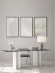 Nova Luce Veioza AMMOS Gray Natural Concrete & Alb Fabric Shade LED E27 1x12 Wat 100-240Volt Fara bec (NV9540244)