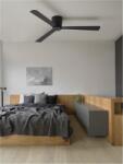 Nova Luce Lustra cu ventilator DELL Aluminiu Mat Negru 3ABS Lemn Blades Motor DC 38W 220 - 240 Volt IP20 (NV9952330)