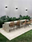 Nova Luce Aplica BETA Nisipiu Negru Aluminiu Sticla Diffuser LED 13 Wat 220-240 Volt 1253Lm 3000K IP54 (NV9030801)