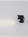 Nova Luce Spot FEND Negru Aluminiu & Sticla LED 5 Wat 378Lm 3000K CRI>80 100-240 Volt IP65 (NV9271431)