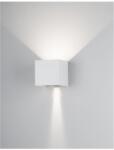 Nova Luce Aplica COMO Nisipiu Alb Aluminiu, Adjustable Beam LED 2x3W 510Lm 3000K 220-240 Volt 50Hz -IP54- (NV747406)