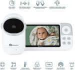 Petite&Mars EVE 5.0 Digitális Bébiőr - Nagy Felbontású Kijelzővel, Éjszakai Üzemmóddal és Biztonságos Kapcsolattal