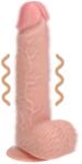 RealRock - tapadókorongos vibrátor - natúr (18cm) - erotikashow