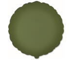 Flexmetal Matt oliva zöld fólia lufi, 17"/43cm, gömb