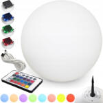 Masterled LED napelemes kerti lámpa szegecses gömb RGB 30 cm (LVTSOL305)