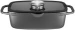 Ambition Tava cu capac 32x21x11cm, 6L, Sistem Aroma Knob, invelis ILAG Essential, Graphite (813205)