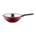Ambition Tigaie wok cu capac 30cm, invelis Qualum Basic, Noel (813199)